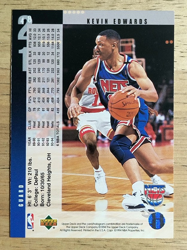 1994-95 Upper Deck #48 Kevin Edwards