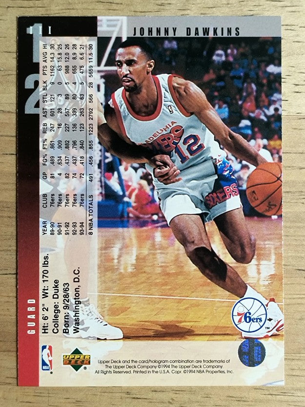 1994-95 Upper Deck #111 Johnny Dawkins