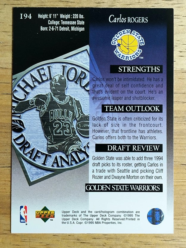 1994-95 Upper Deck #194 Carlos Rogers DA