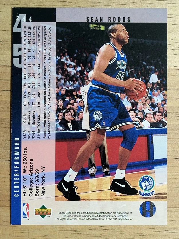 1994-95 Upper Deck #244 Sean Rooks