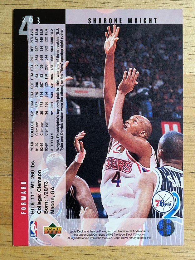 1994-95 Upper Deck #263 Sharone Wright RC