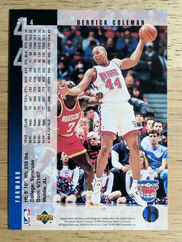 1994-95 Upper Deck #274 Derrick Coleman
