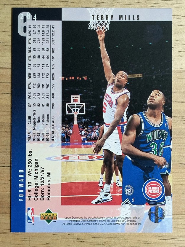 1994-95 Upper Deck #284 Terry Mills