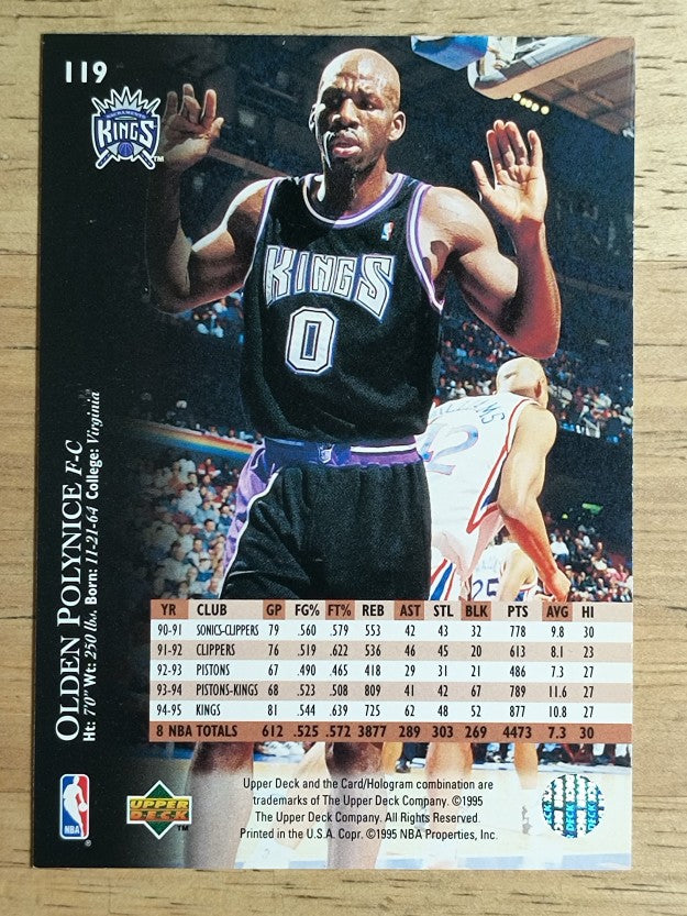1995-96 Upper Deck #119 Olden Polynice
