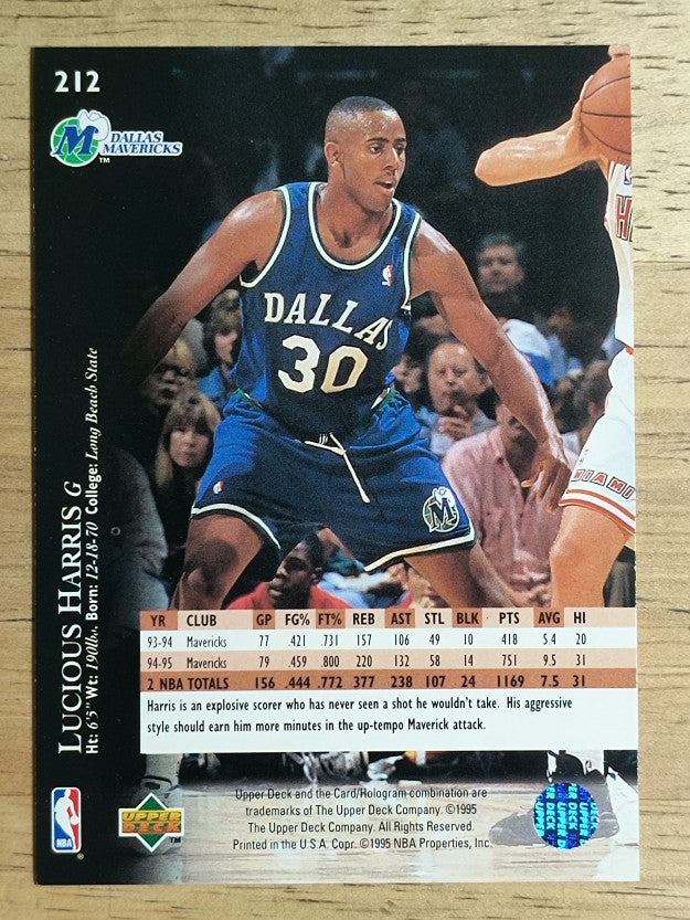 1995-96 Upper Deck #212 Lucious Harris