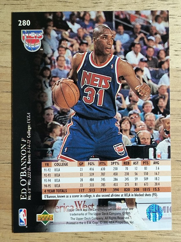 1995-96 Upper Deck #280 Ed O'Bannon RC