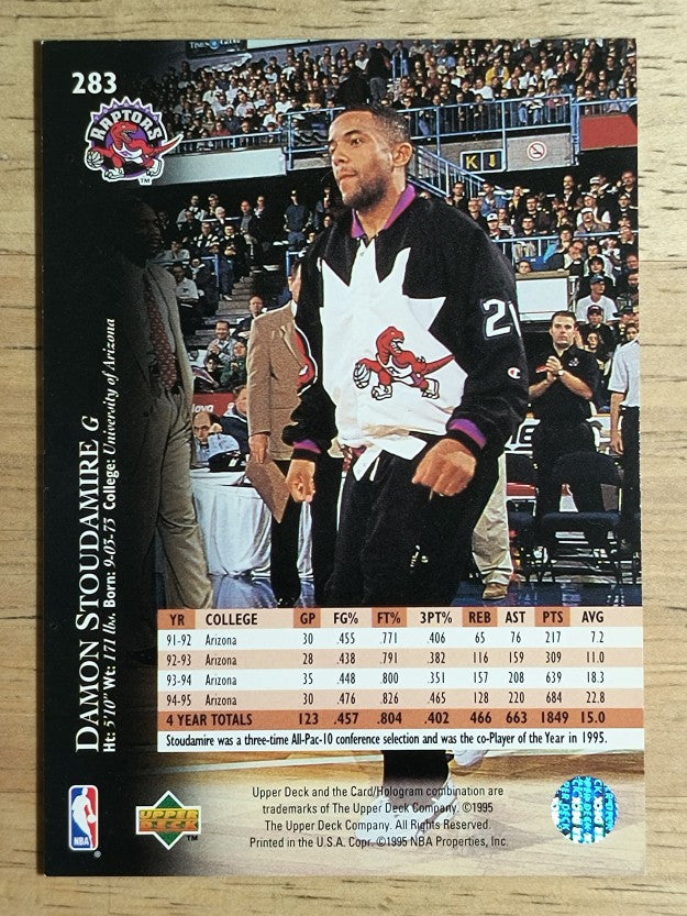 1995-96 Upper Deck #283 Damon Stoudamire RC (NM)