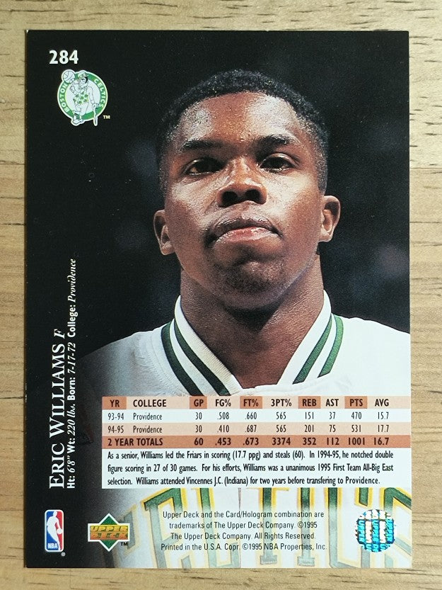 1995-96 Upper Deck #284 Eric Williams RC