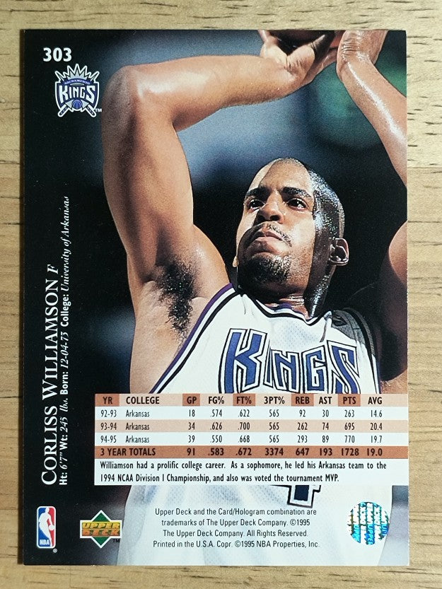 1995-96 Upper Deck #303 Corliss Williamson RC