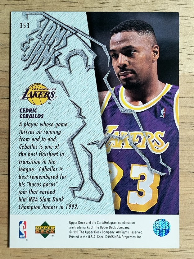1995-96 Upper Deck #353 Cedric Ceballos SJ