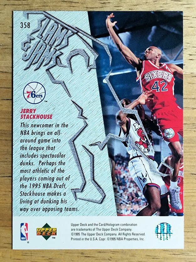 1995-96 Upper Deck #358 Jerry Stackhouse SJ
