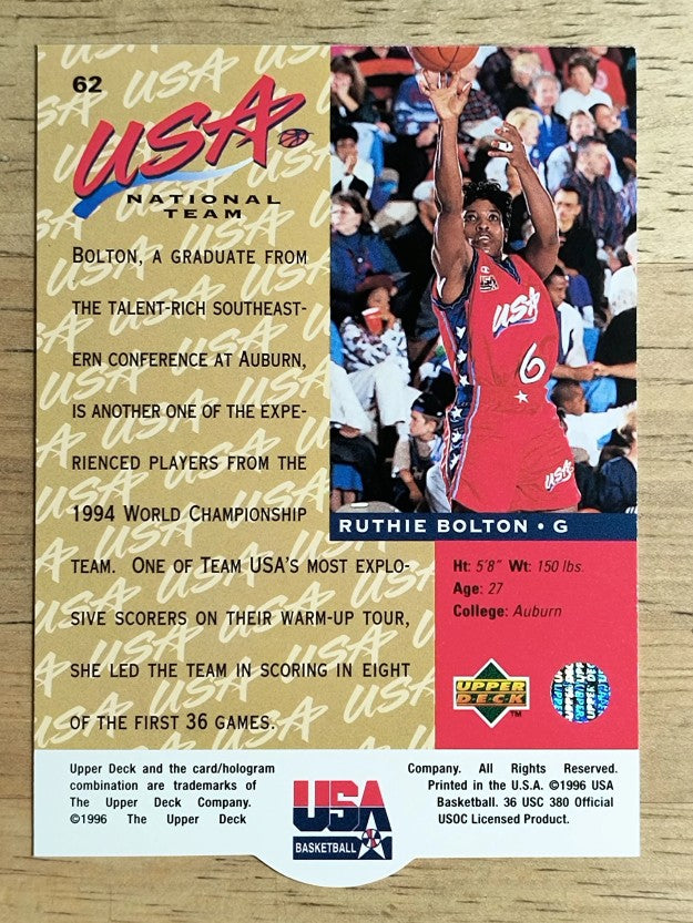 1996 Upper Deck USA #62 Ruthie Bolton-Holifield (NM)