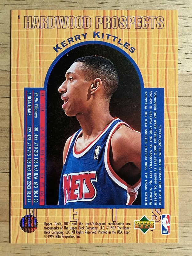 1996-97 UD3 #1 Kerry Kittles RC