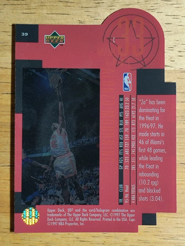 1996-97 UD3 #39 Alonzo Mourning