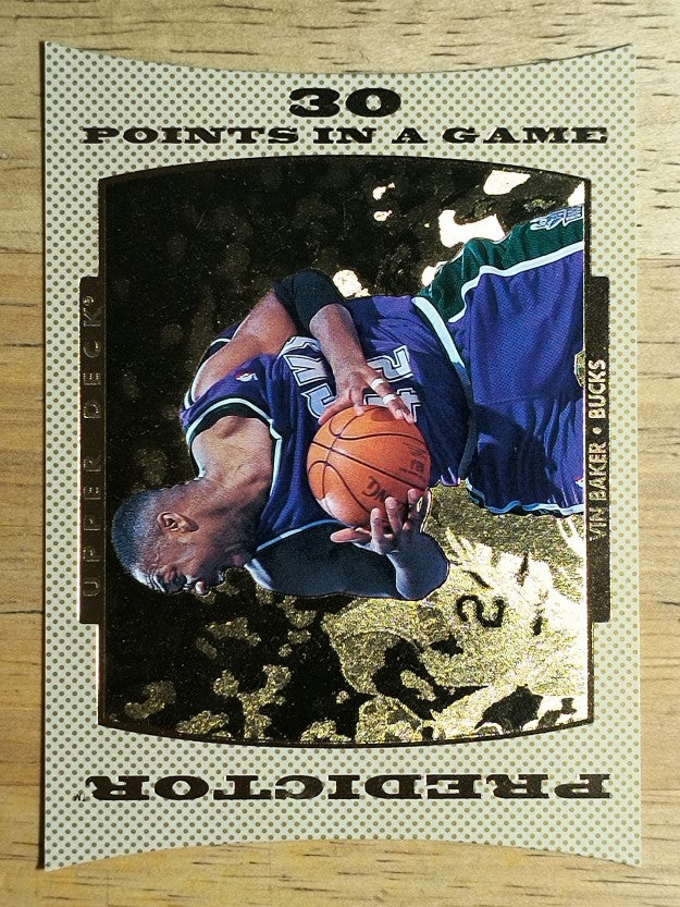 1996-97 Upper Deck Predictor Scoring 2 #P9 Vin Baker 30 PTS. W (NM)