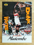 1997 Upper Deck Nestle Slam Dunk #3 Dikembe Mutombo