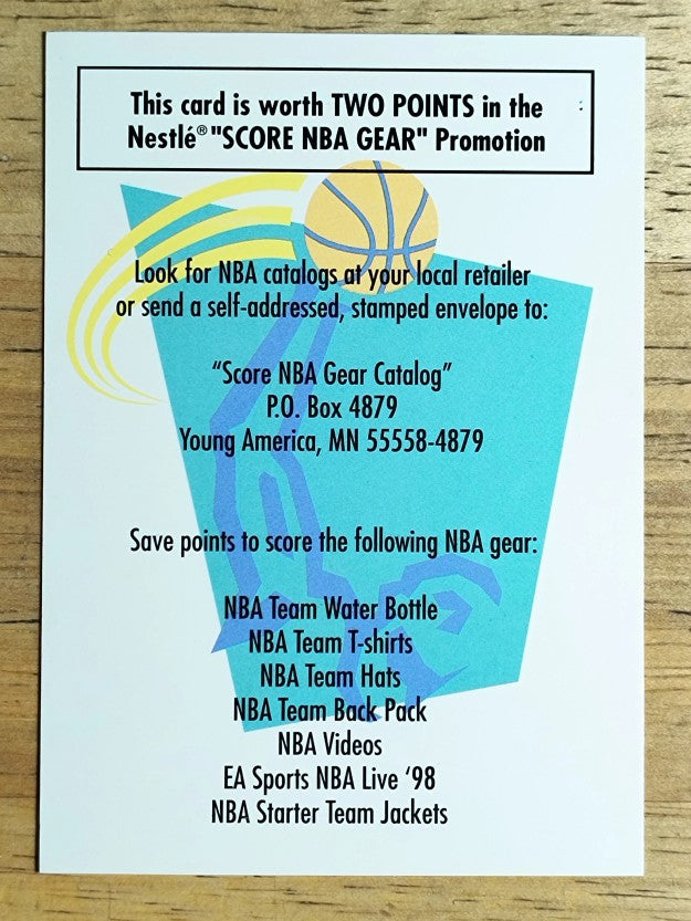 1997 Upper Deck Nestle Slam Dunk #NNO Checklist