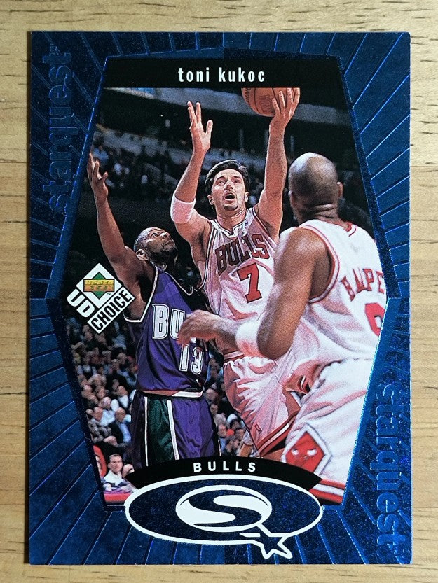 1998-99 UD Choice StarQuest Blue #SQ4 Toni Kukoc
