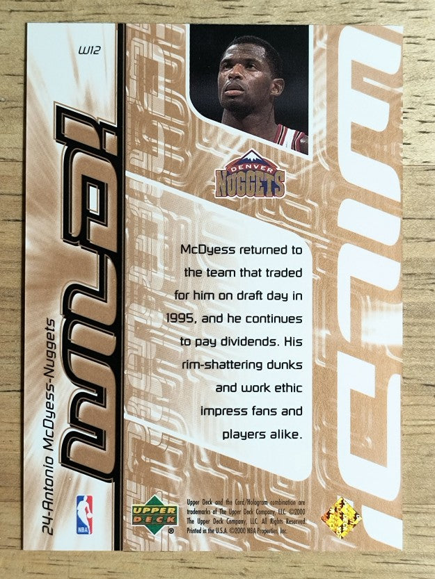 1999-00 Upper Deck Wild! #W12 Antonio McDyess (NM)