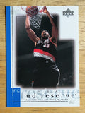 2000-01 UD Reserve #67 Rasheed Wallace