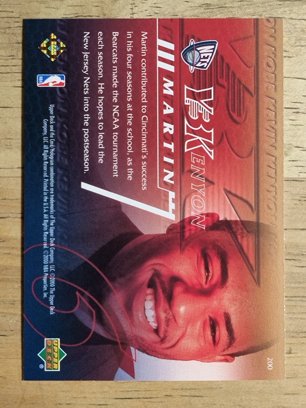 2000-01 Upper Deck #200 Kenyon Martin Y3K