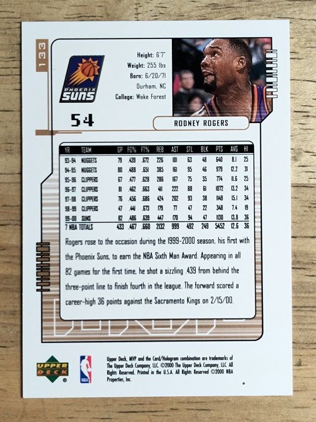 2000-01 Upper Deck MVP #133 Rodney Rogers