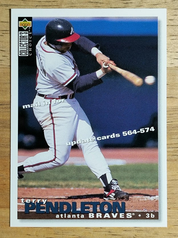 1995 Collector's Choice Trade Cards #TC4 Terry Pendleton