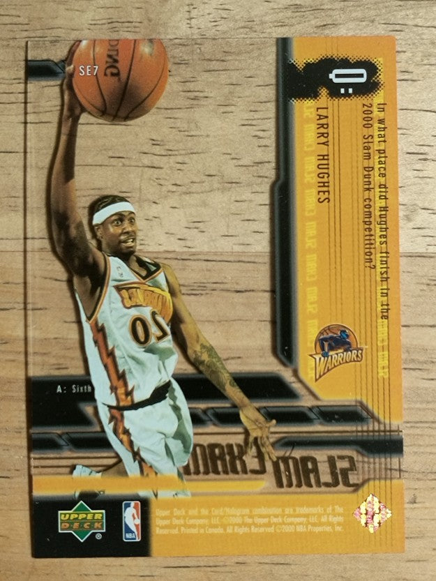 2000-01 Upper Deck Slam Slam Exam #SE7 Larry Hughes