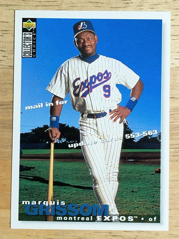 1995 Collector's Choice Trade Cards #TC3 Marquis Grissom