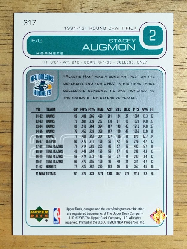 2002-03 Upper Deck #317 Stacey Augmon