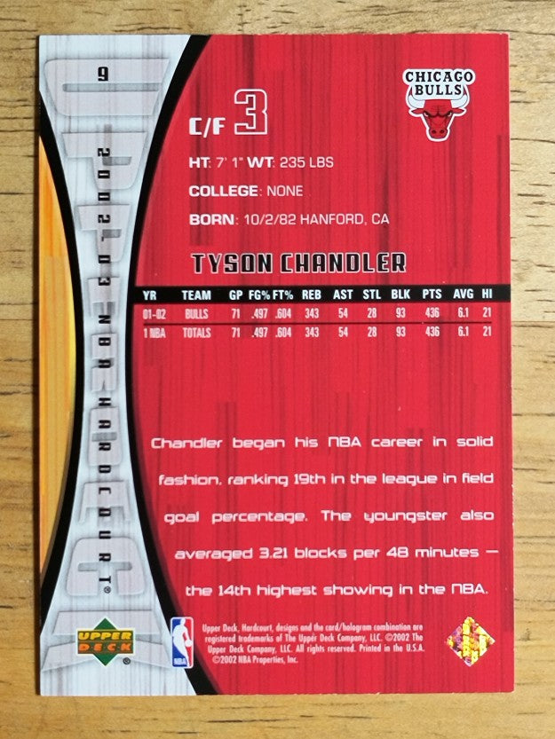 2002-03 Upper Deck Hardcourt #9 Tyson Chandler