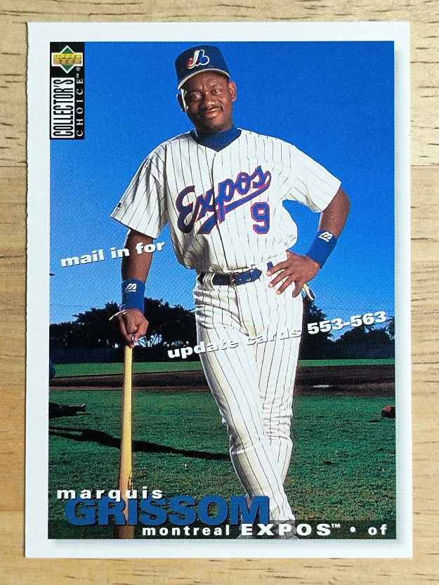 1995 Collector's Choice Trade Cards #TC3 Marquis Grissom