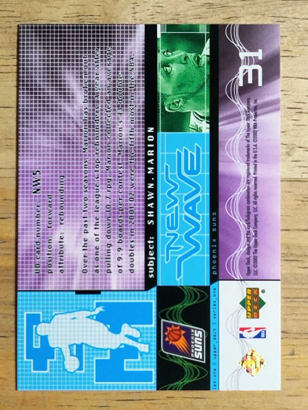 2002-03 Upper Deck New Wave #NW5 Shawn Marion