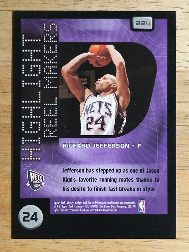 2003-04 Upper Deck Victory #224 Richard Jefferson HR