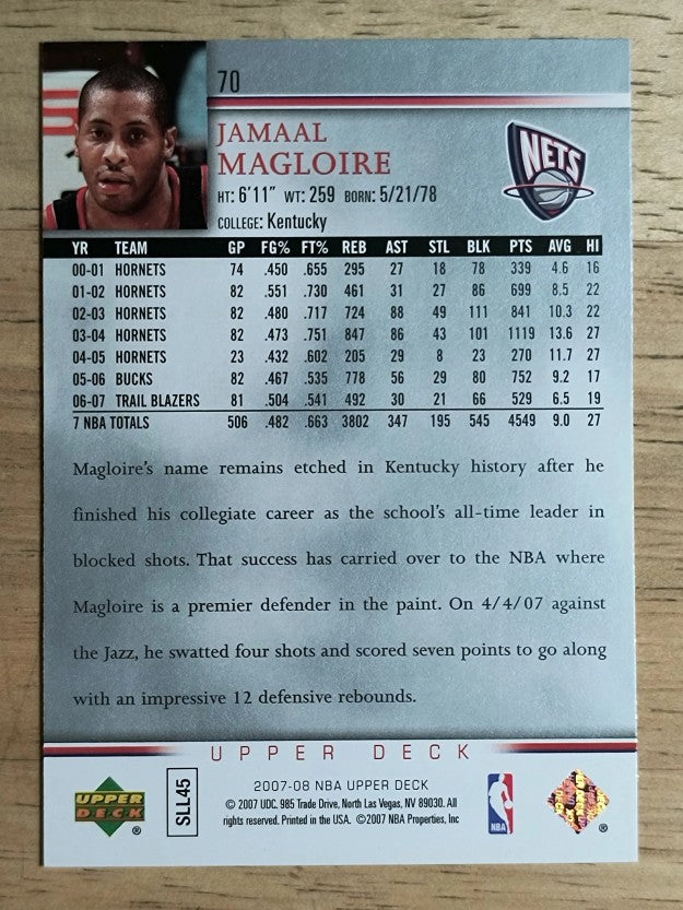 2007-08 Upper Deck #70 Jamaal Magloire