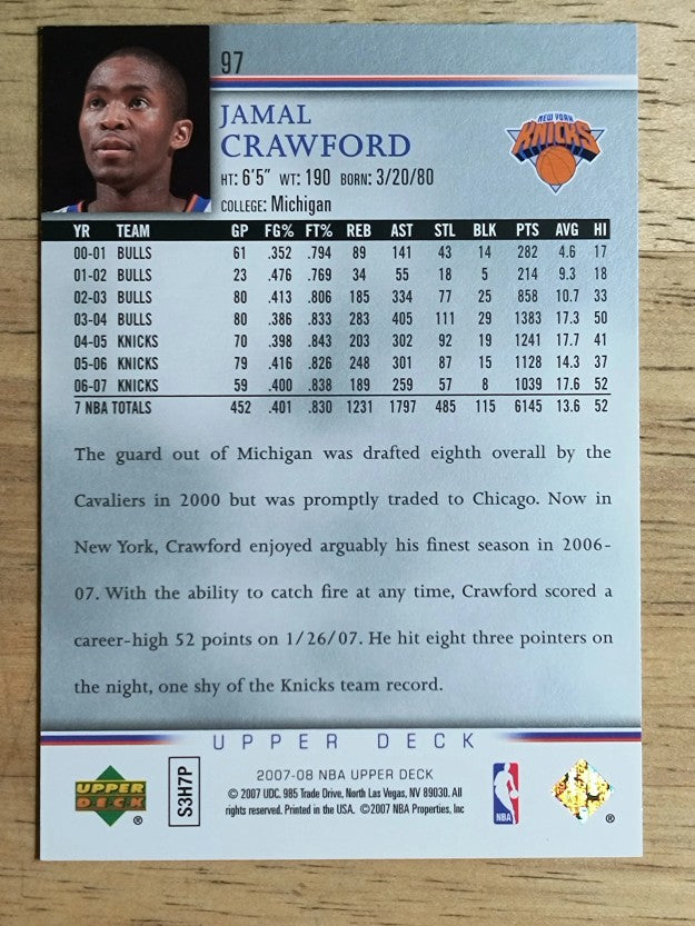 2007-08 Upper Deck #97 Jamal Crawford