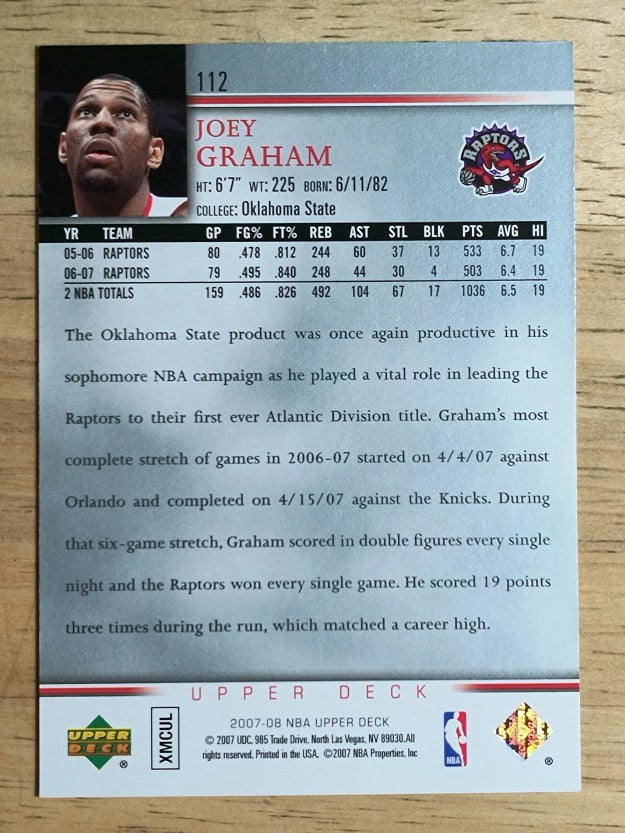 2007-08 Upper Deck #112 Joey Graham