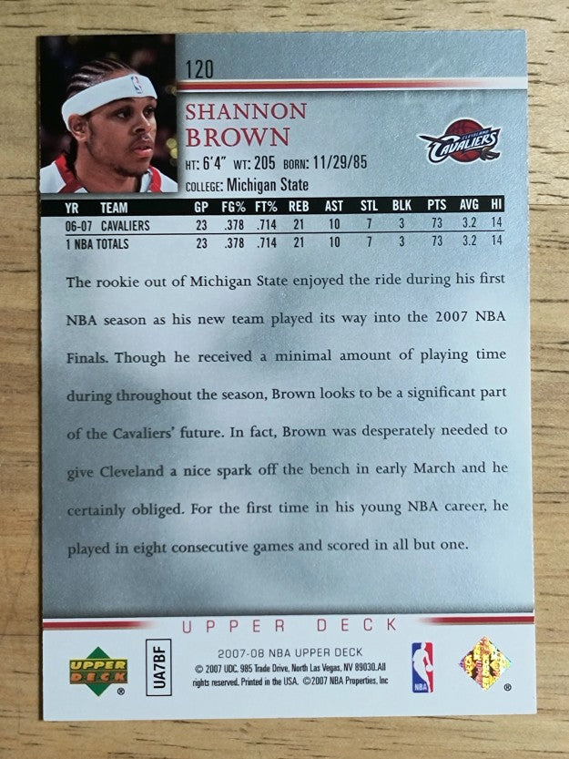 2007-08 Upper Deck #120 Shannon Brown