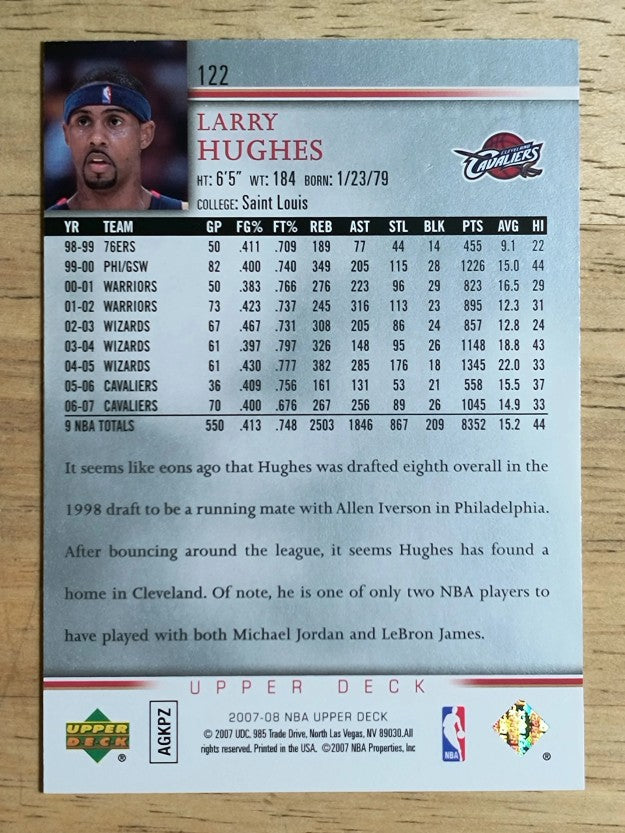 2007-08 Upper Deck #122 Larry Hughes
