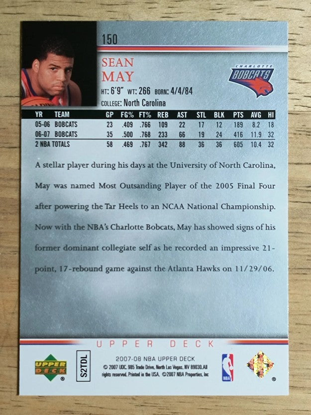 2007-08 Upper Deck #150 Sean May