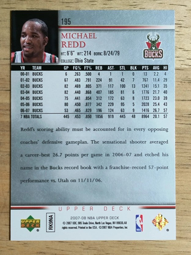 2007-08 Upper Deck #195 Michael Redd