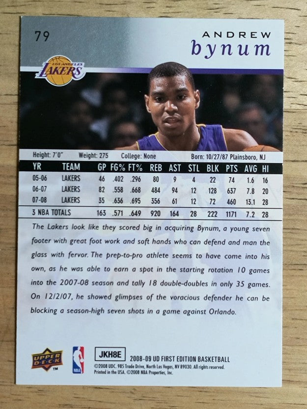 2008-09 Upper Deck First Edition #79 Andrew Bynum