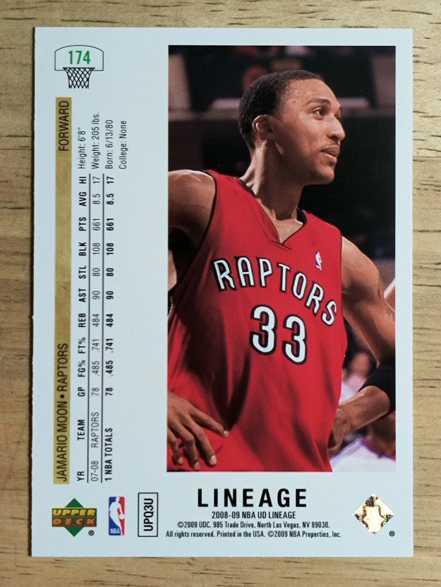2008-09 Upper Deck Lineage #174 Jamario Moon