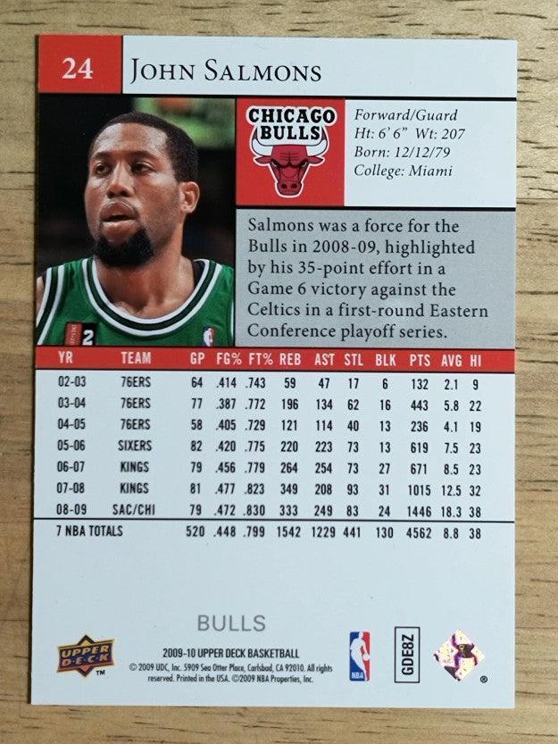 2009-10 Upper Deck #24 John Salmons