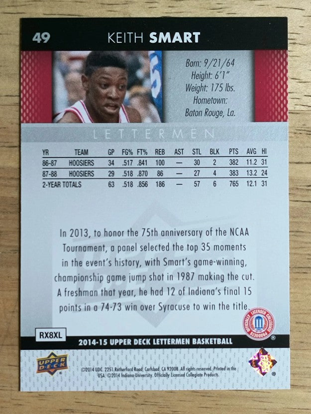2014-15 Upper Deck Lettermen #49 Keith Smart