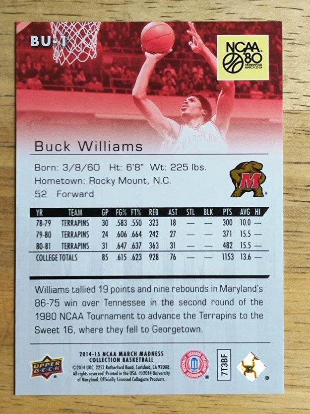 2014-15 Upper Deck March Madness Collection #BU1 Buck Williams