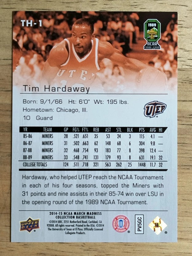 2014-15 Upper Deck March Madness Collection #TH1 Tim Hardaway