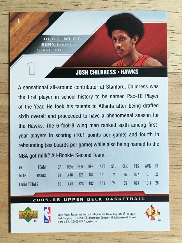 2005-06 Upper Deck #1 Josh Childress