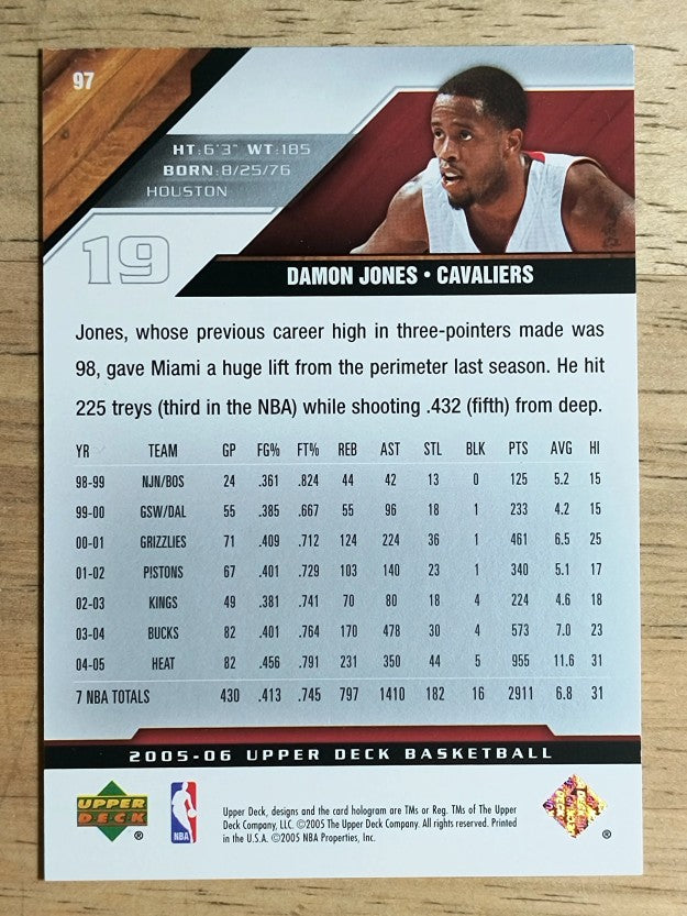 2005-06 Upper Deck #97 Damon Jones