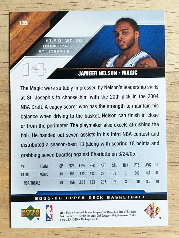 2005-06 Upper Deck #135 Jameer Nelson